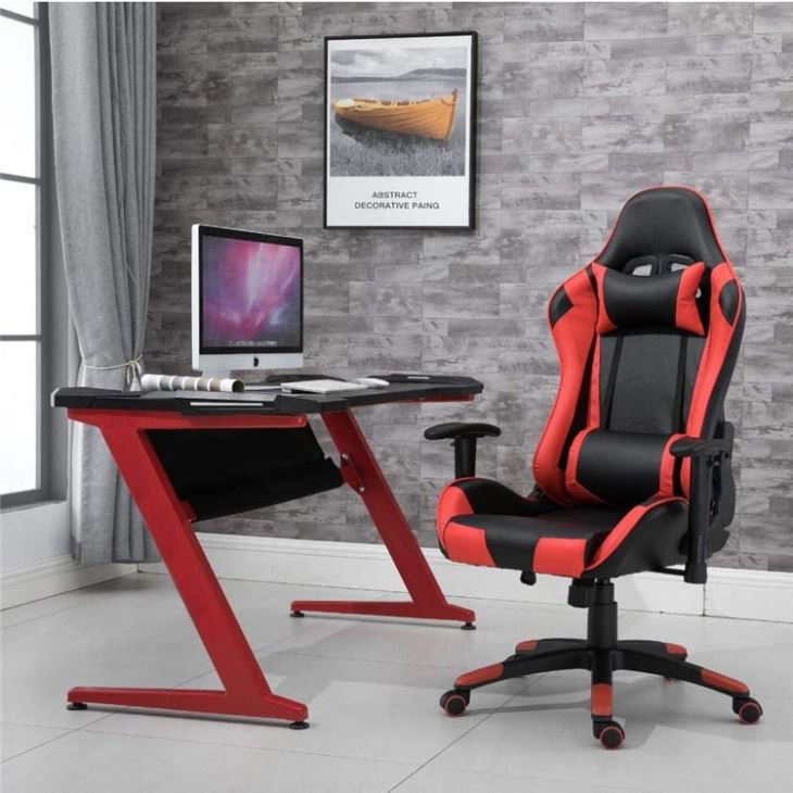 Gaming Chair With Head Cushion